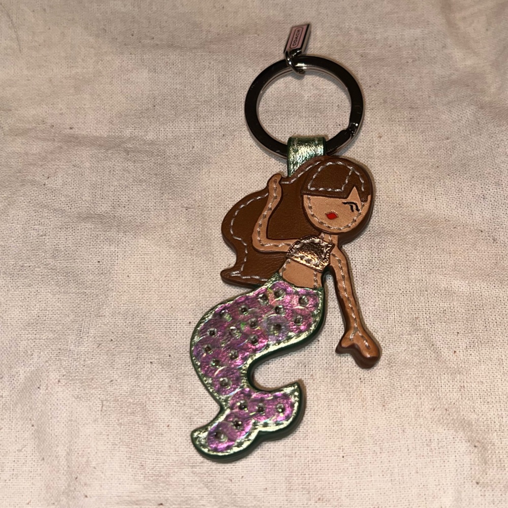 Coach Sequin Mermaid Keychain